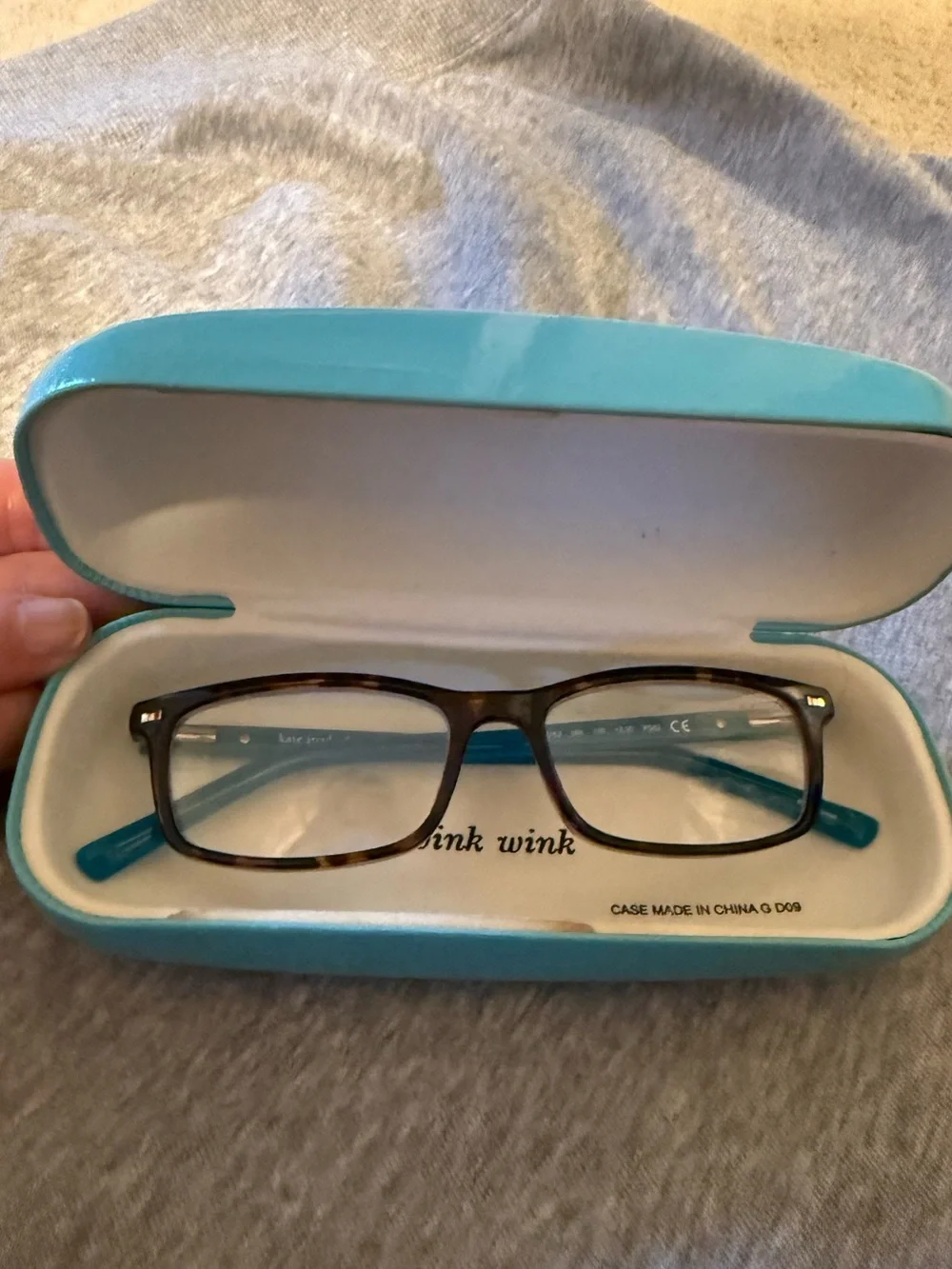 Kate Spade Jodie 2.0 Dark Havana reading Glasses with clamshell case